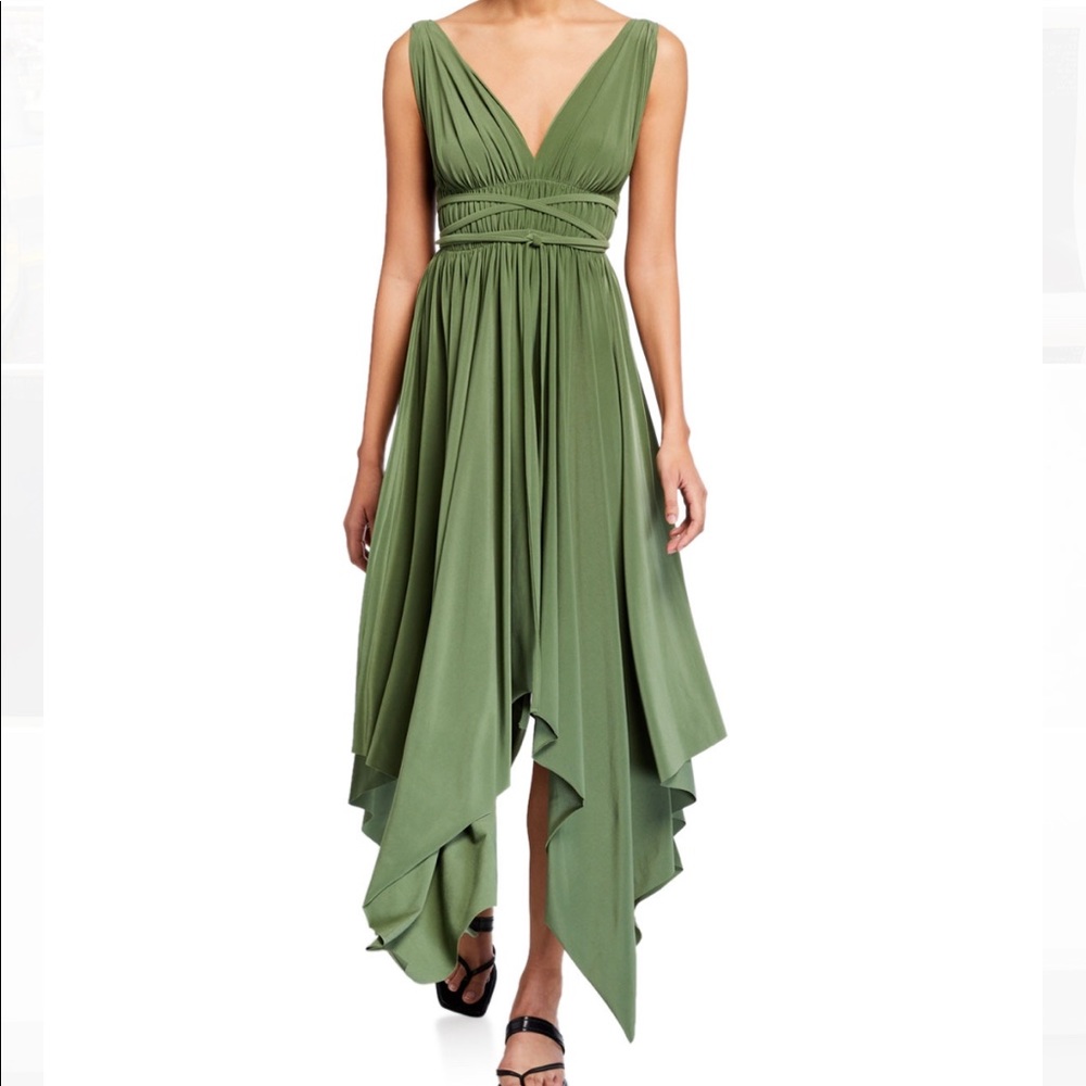 Norma Kamali Green Goddess Dress